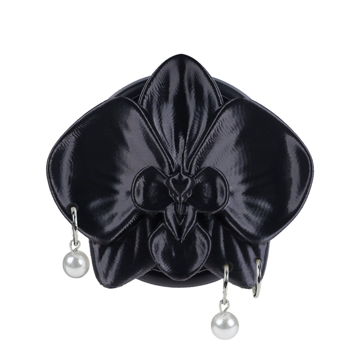 ZhuJi Artisan Collection: Ethereal MagSafe 3D-Printed Orchid Phone Stand - Custom Magnetic Mount with Phalaenopsis Art