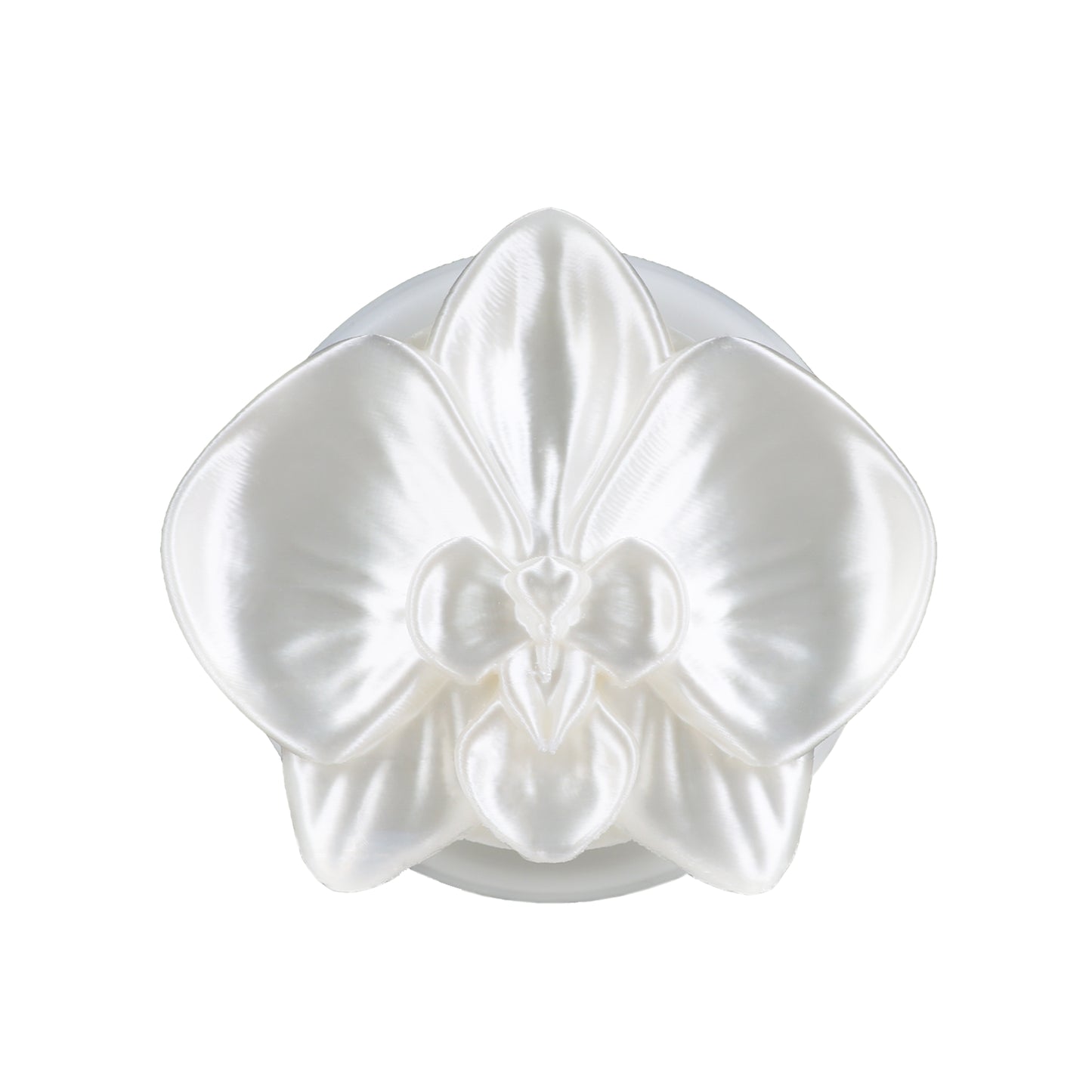ZhuJi Artisan Collection: Ethereal MagSafe 3D-Printed Orchid Phone Stand - Custom Magnetic Mount with Phalaenopsis Art