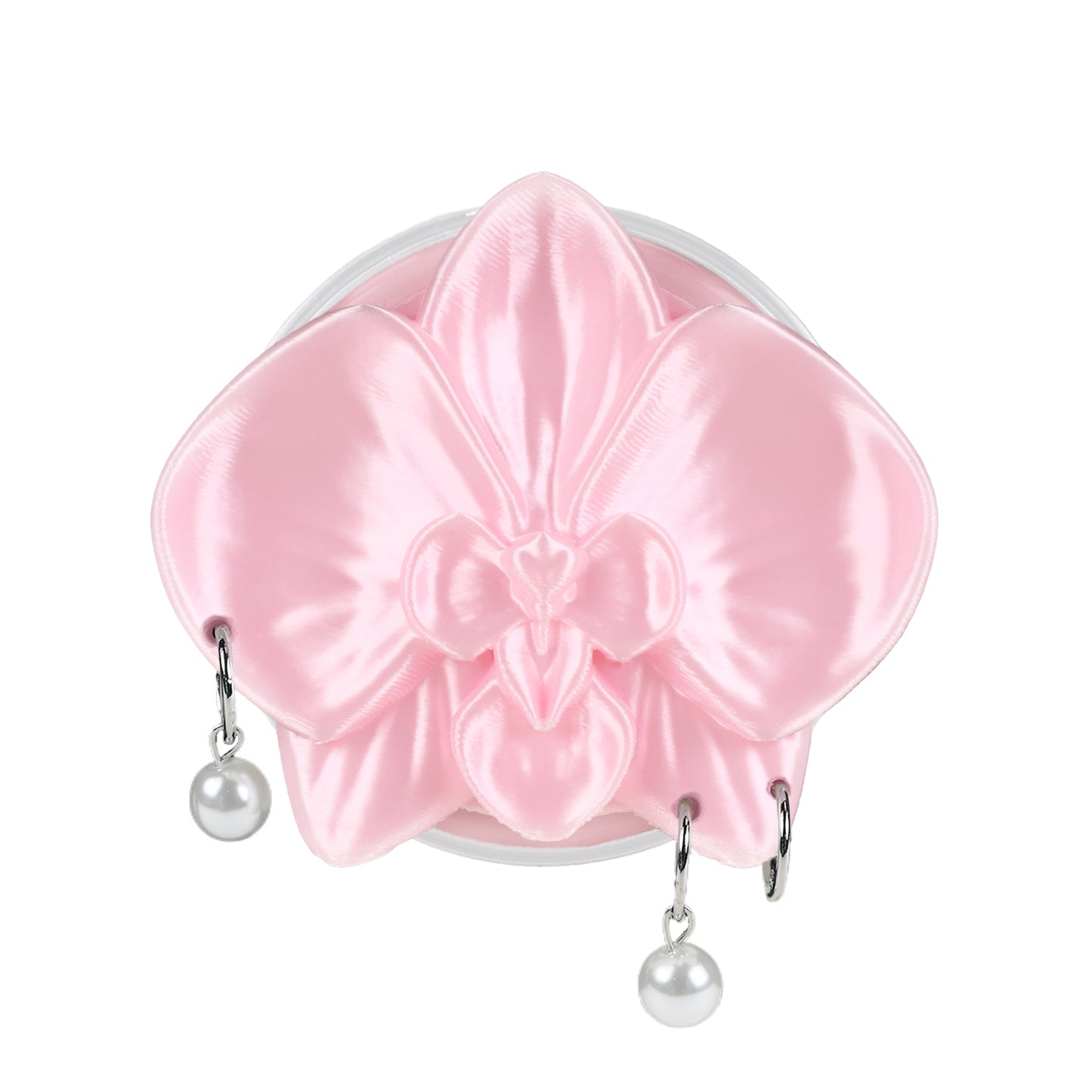 ZhuJi Artisan Collection: Ethereal MagSafe 3D-Printed Orchid Phone Stand - Custom Magnetic Mount with Phalaenopsis Art
