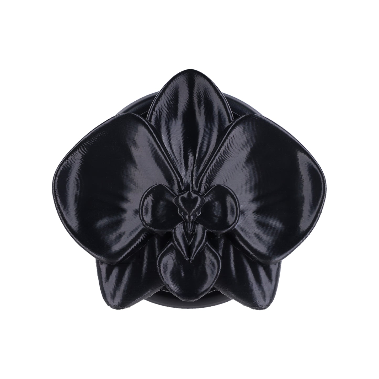 ZhuJi Artisan Collection: Ethereal MagSafe 3D-Printed Orchid Phone Stand - Custom Magnetic Mount with Phalaenopsis Art